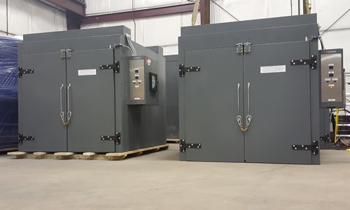 pair of ST668 model walk in ovens