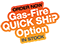 Gas-fire quick ship option oven